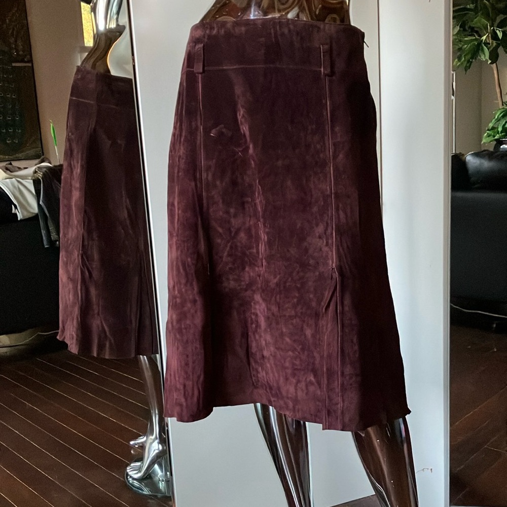 Danier Burgundy A-line Knee-length Skirt for Work